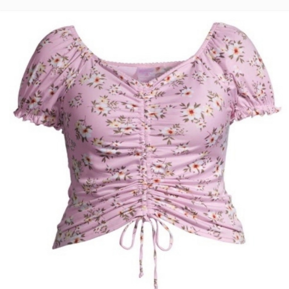Pink floral top